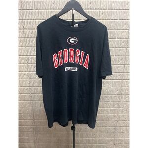 Genuine Stuff Georgia Bulldogs T-Shirt Mens Large Black NCAA UGA Graphic Tee